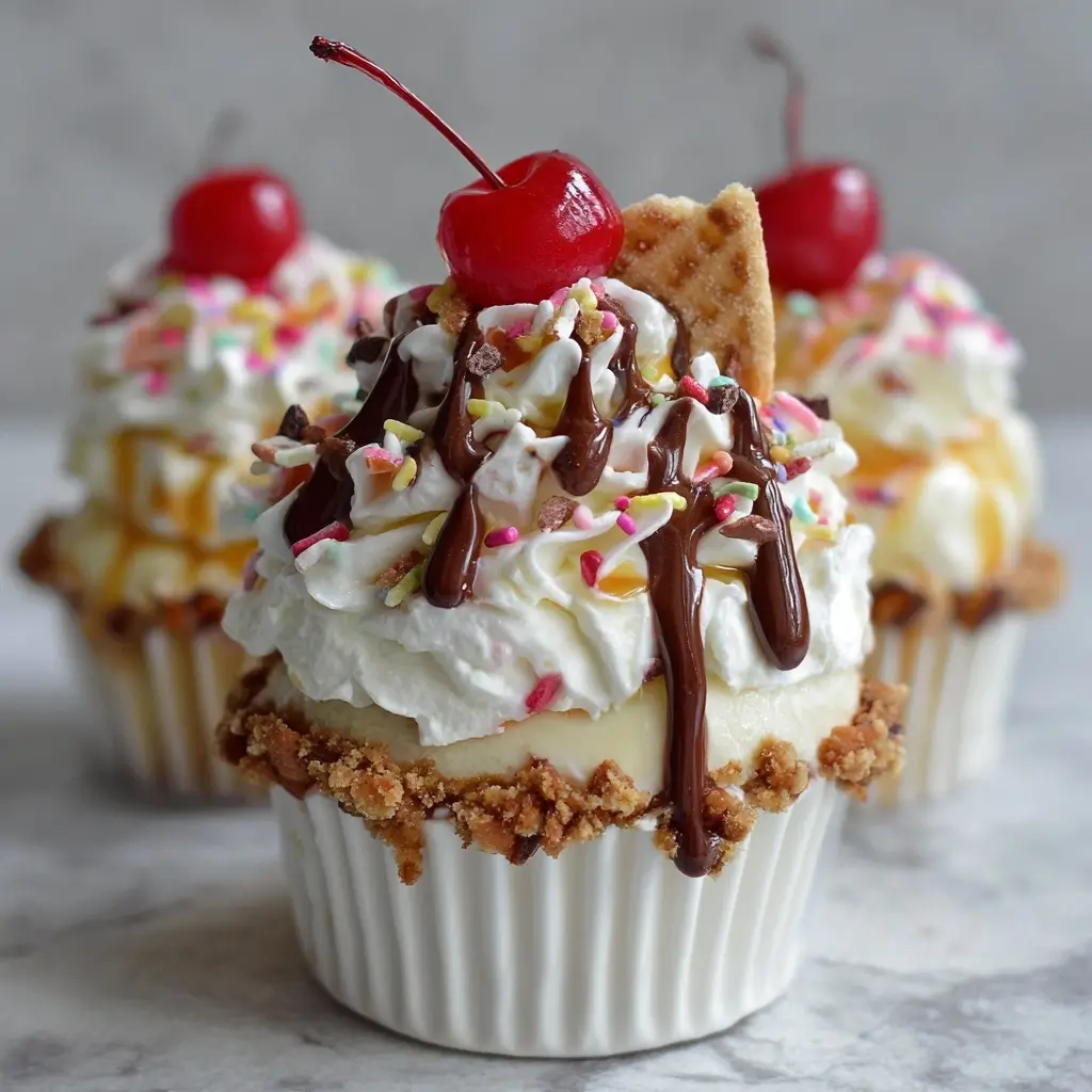 Ice Cream Sundae Cupcakes