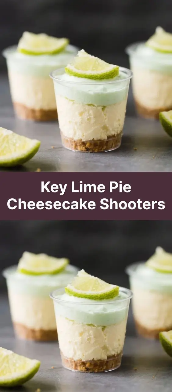 Key Lime Pie Cheesecake Shooters