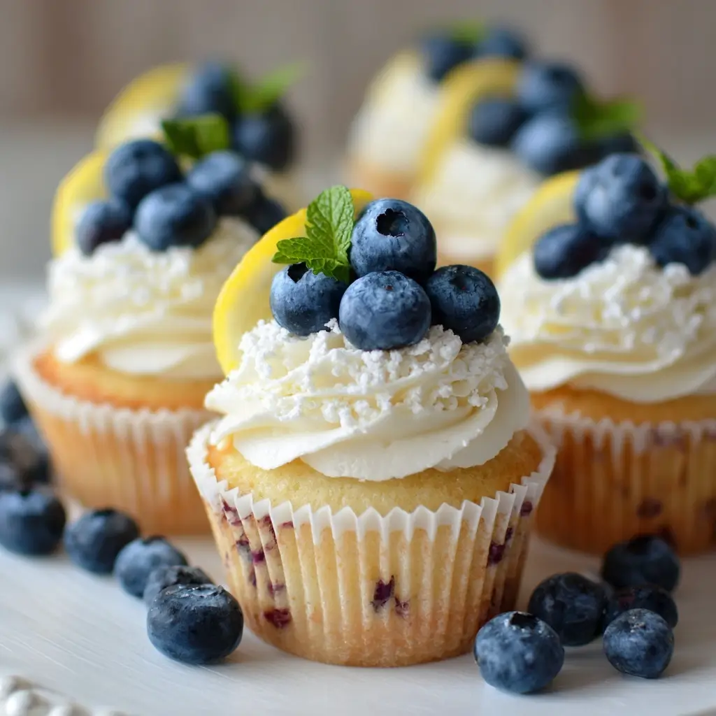 Lemon Blueberry Bliss Cupcakes