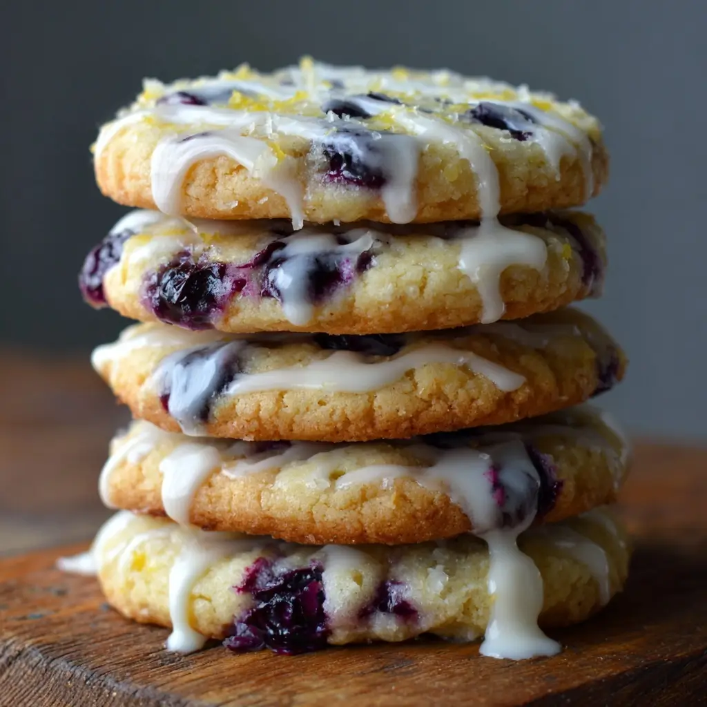 Lemon Blueberry Cheesecake Cookies