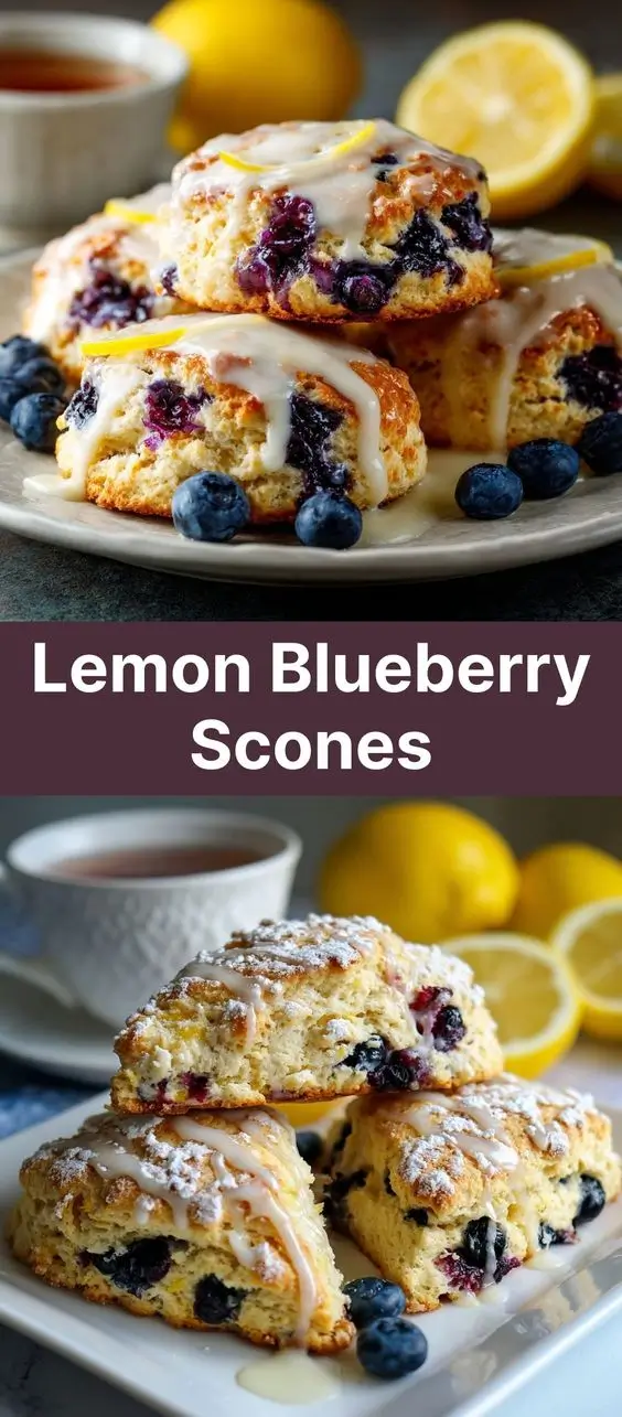 Lemon Blueberry Scones