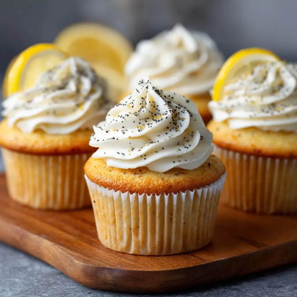 Lemon Poppy Seed Cupcakes
