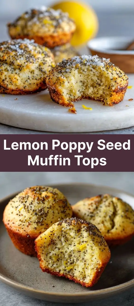 Lemon Poppy Seed Muffin Tops