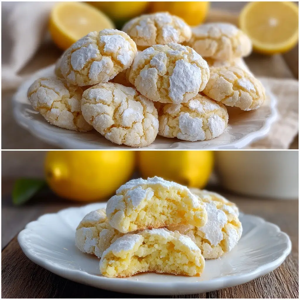 Lemon Sugar Crinkle Cookies