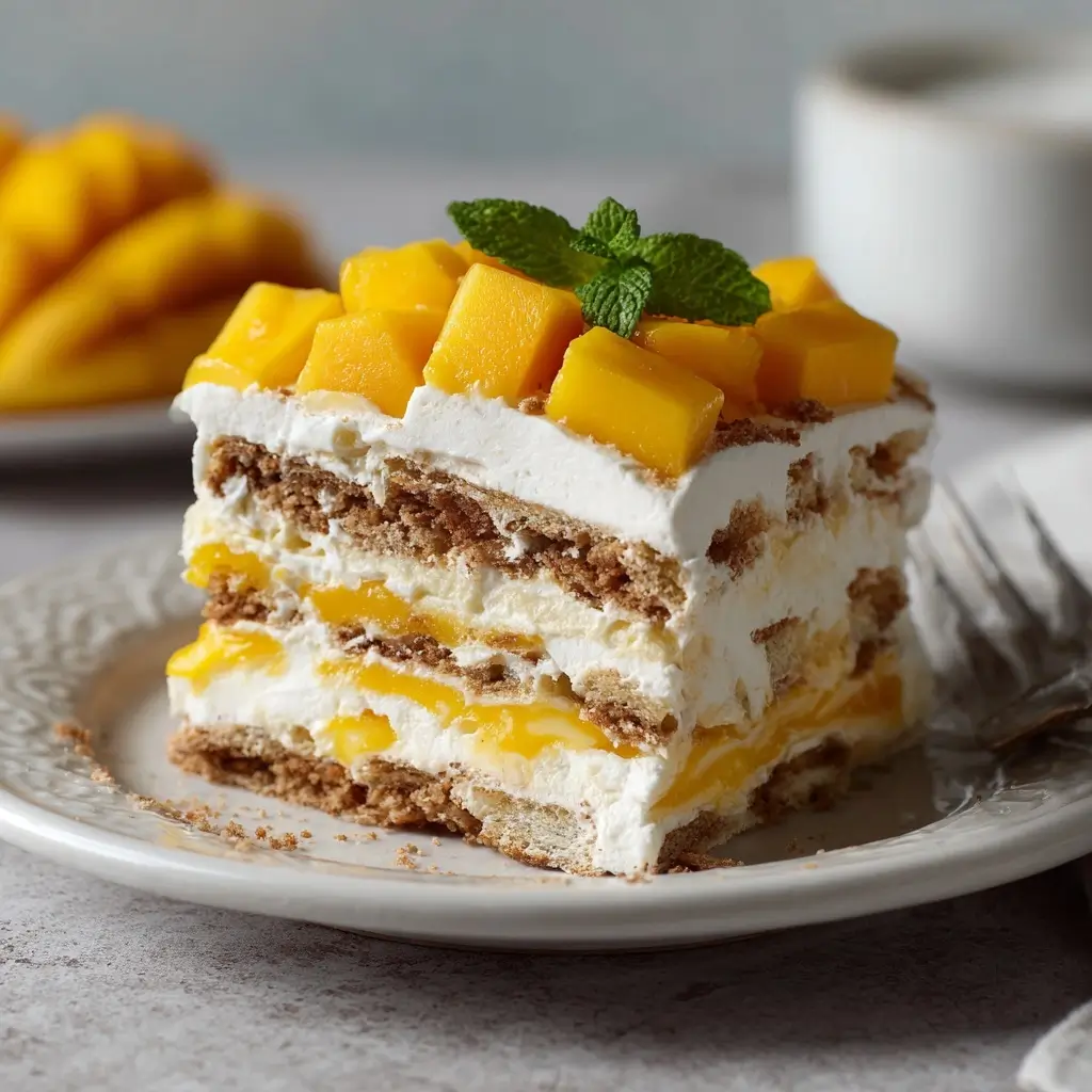 Mango Graham Icebox Cake