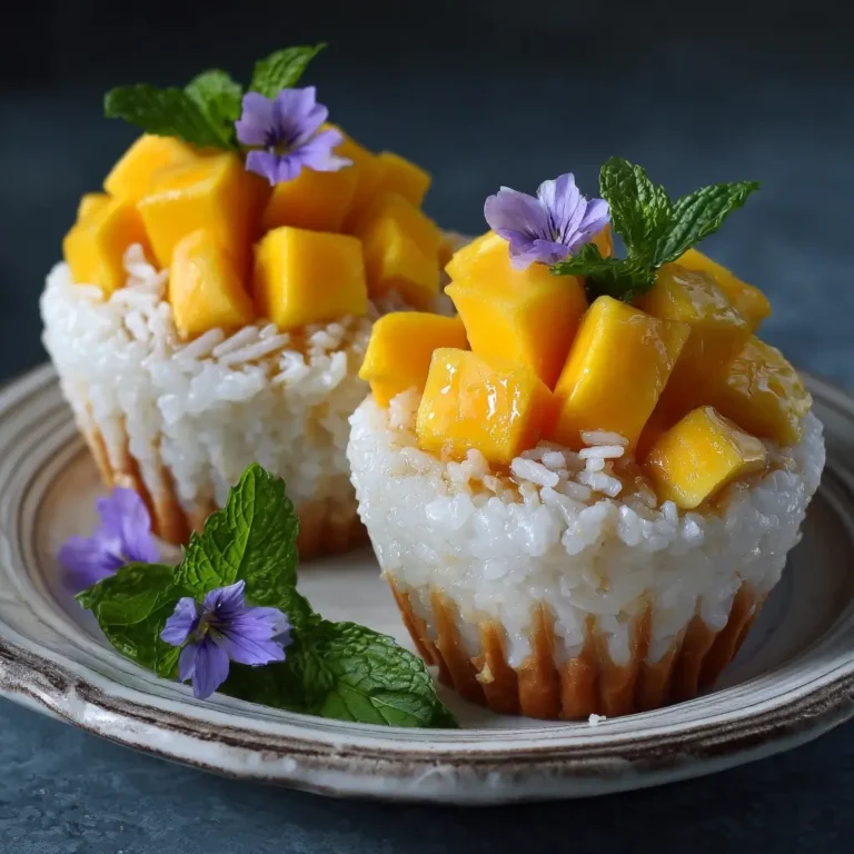 Mango Sticky Rice Cups