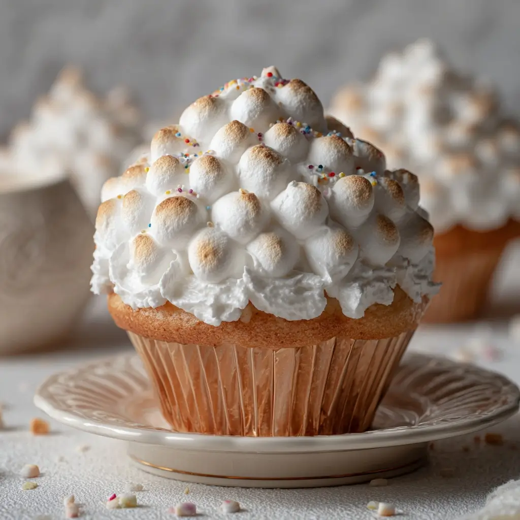 Marshmallow Fluff Cupcakes