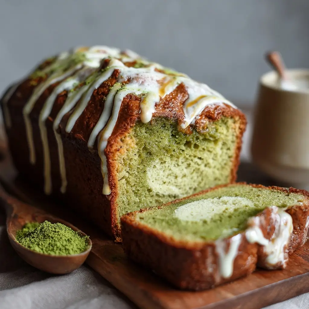 Matcha Cream Cheese Pound Cake