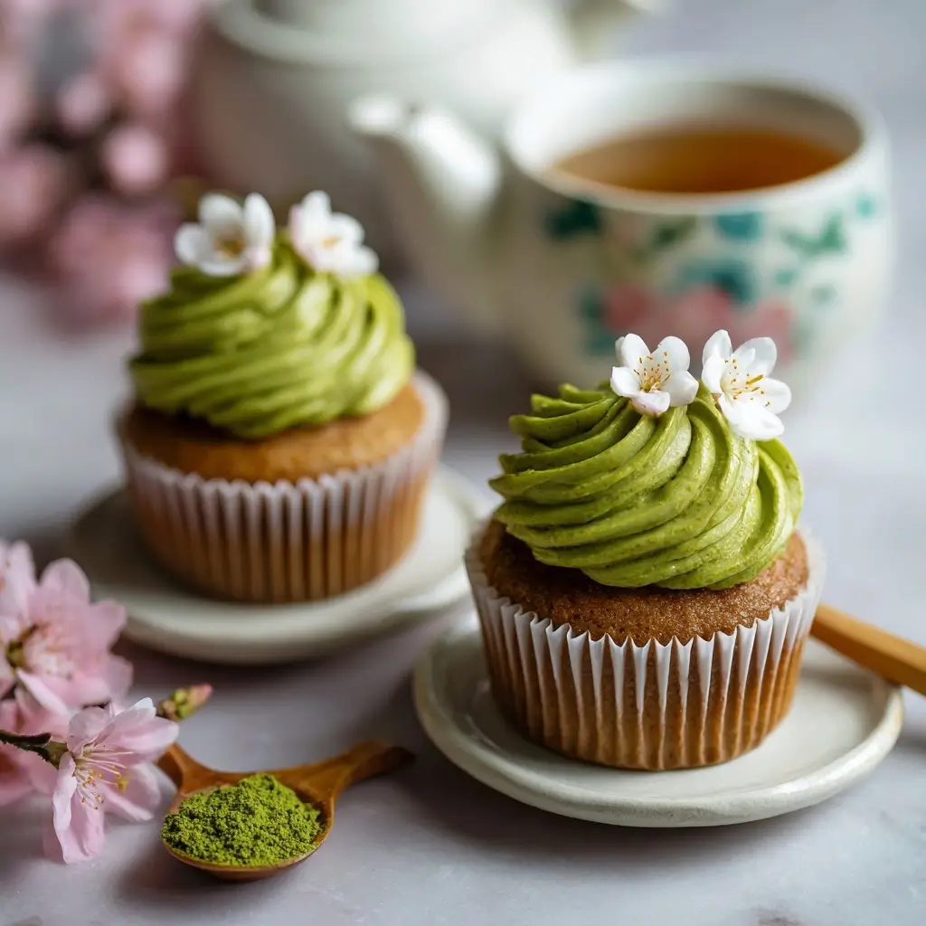 Matcha Green Tea Cupcakes