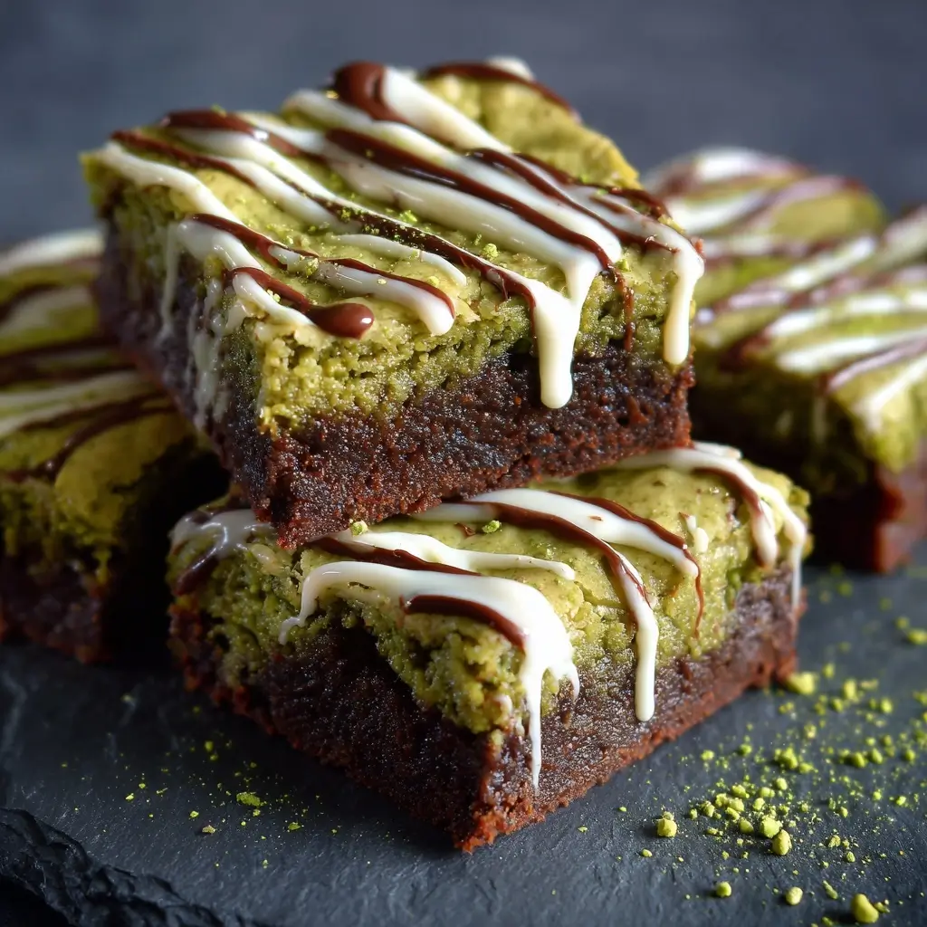 Matcha White Chocolate Brownies