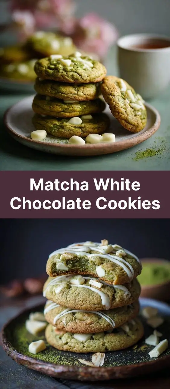 Matcha White Chocolate Cookies