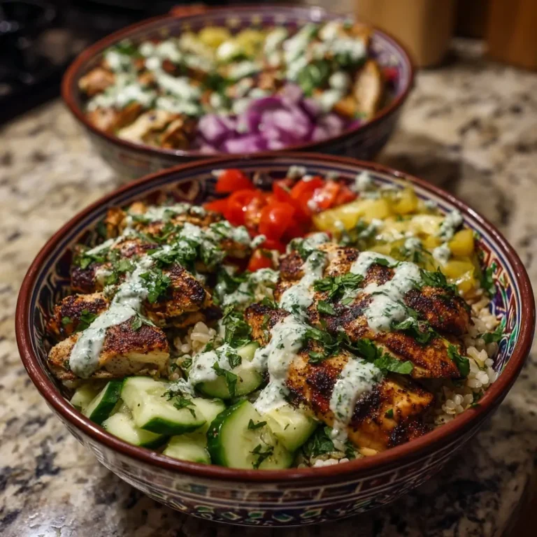 Mediterranean Grilled Chicken Bowls