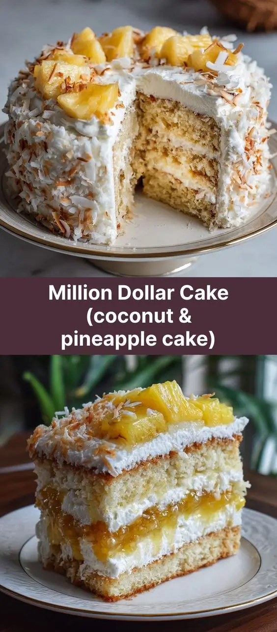 Million Dollar Cake (coconut & pineapple cake)