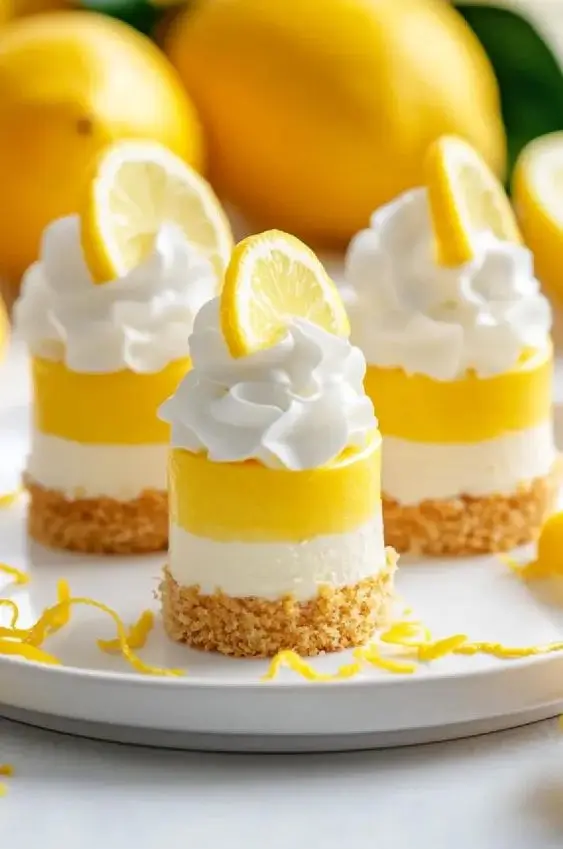 Mini Lemon Cheesecake Recipe: Easy Printable Dessert (PDF Download)