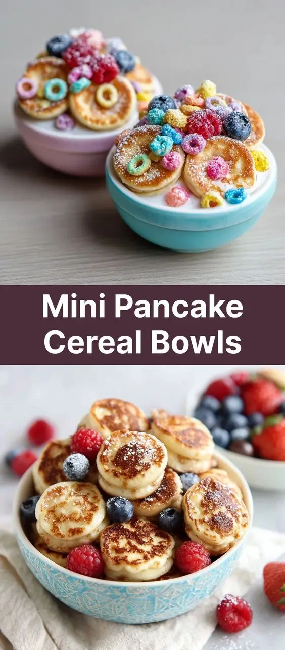 Mini Pancake Cereal Bowls