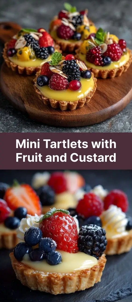 Mini Tartlets with Fruit and Custard