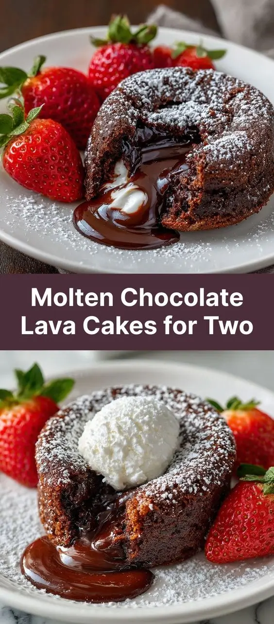 Molten Chocolate Lava Cakes for Two
