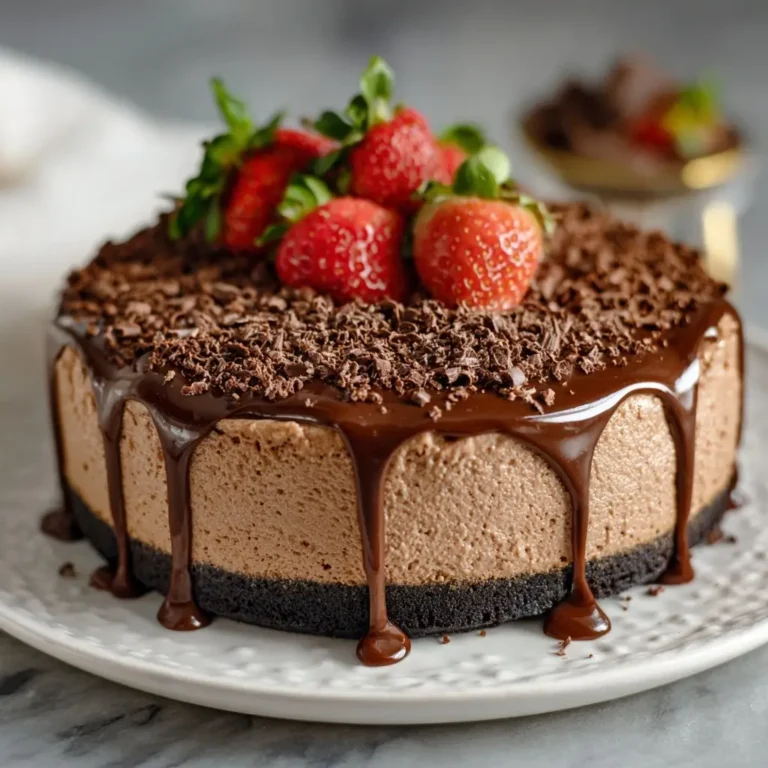 No Bake Chocolate Cheesecake