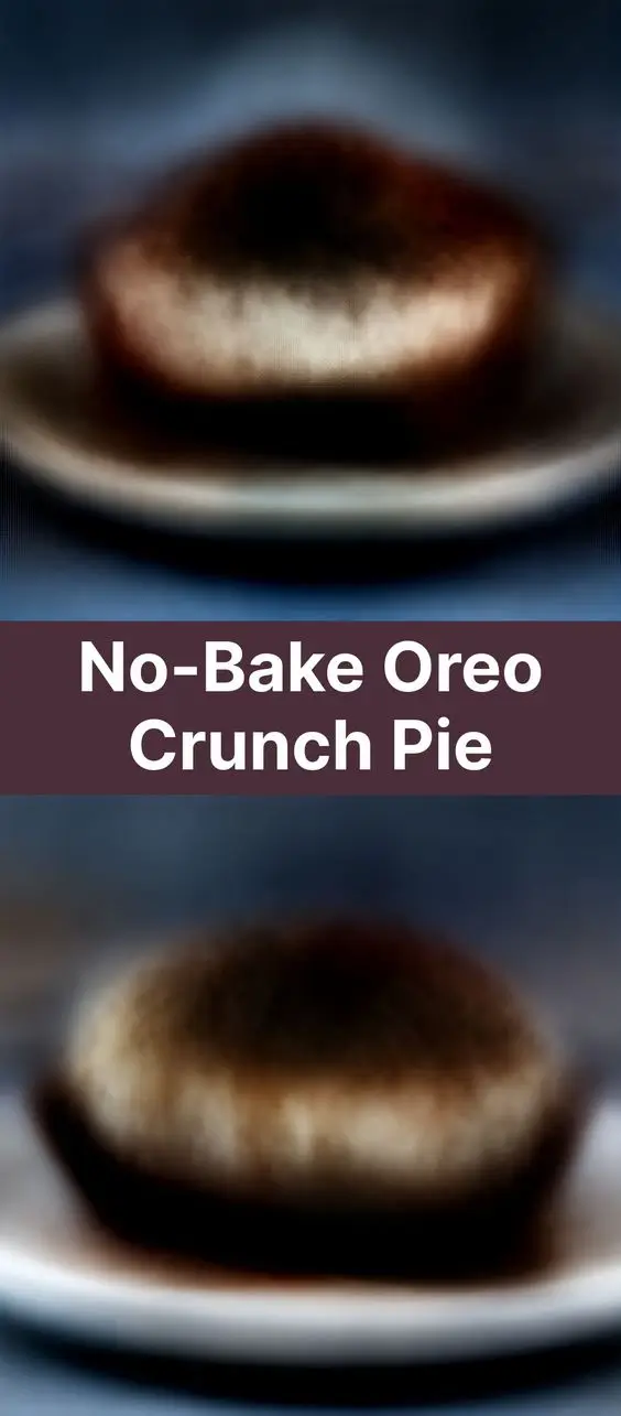 No-Bake Oreo Crunch Pie