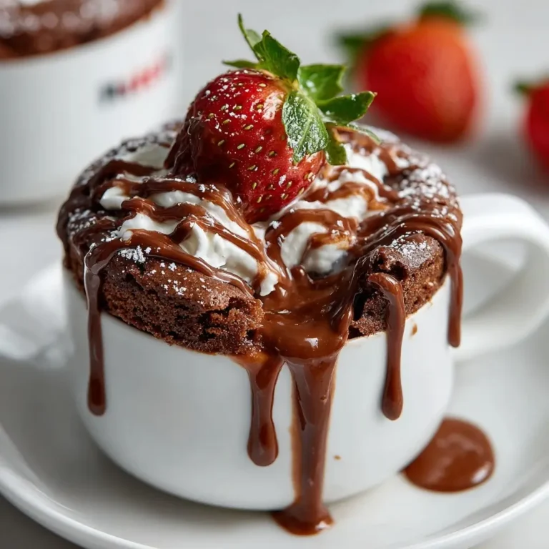 Nutella Lava Mug Cake
