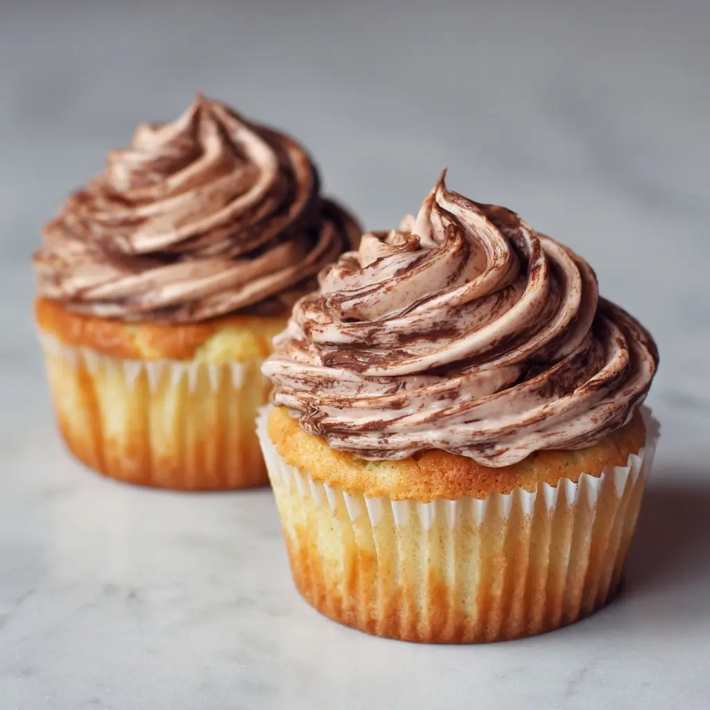 Nutella Swirl Cupcakes