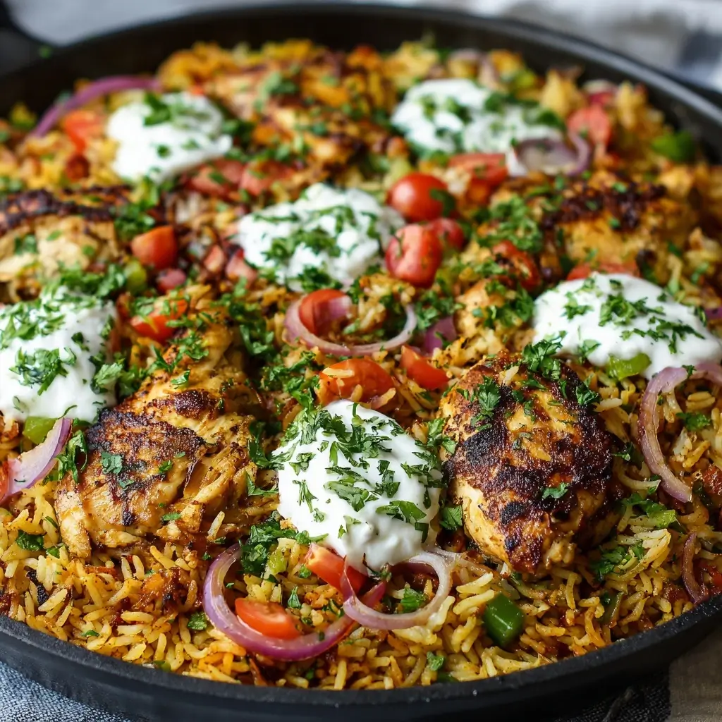 One Pan Chicken Shawarma Rice