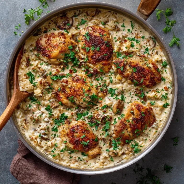 One-Pan Creamy Chicken and Rice