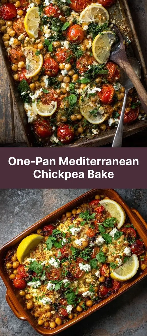One-Pan Mediterranean Chickpea Bake