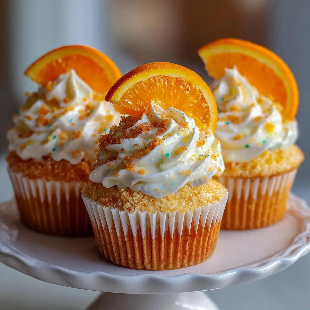 Orange Creamsicle Cupcakes