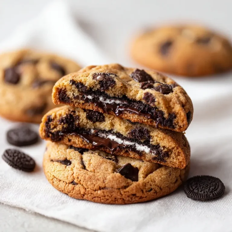 Oreo Stuffed Chocolate Chip Cookies