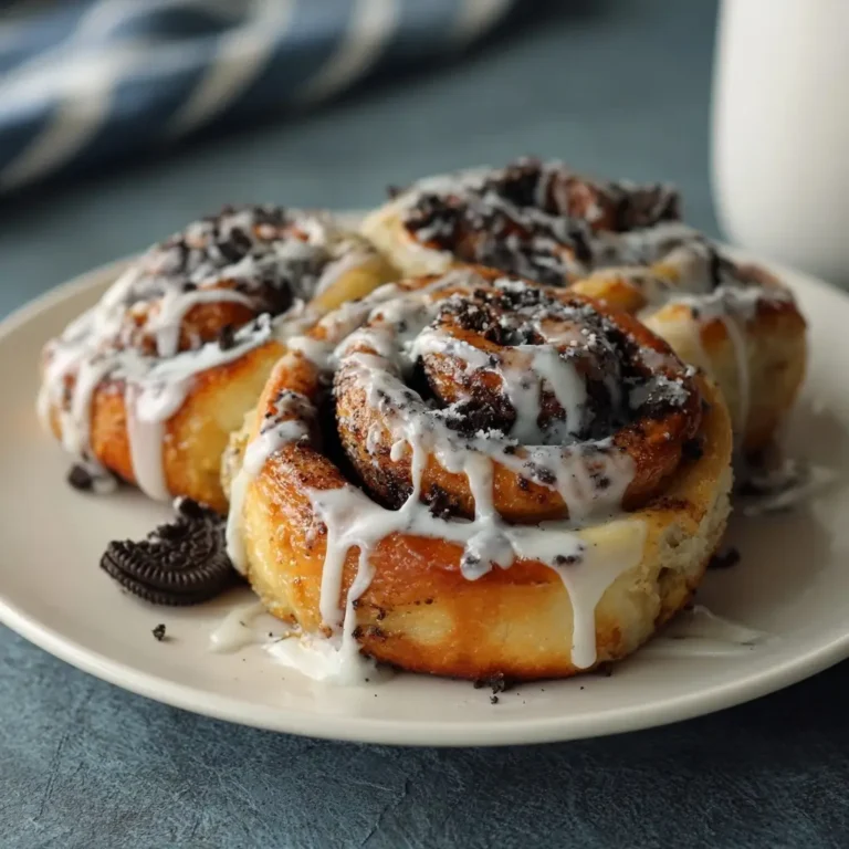 Oreo Stuffed Cinnamon Rolls