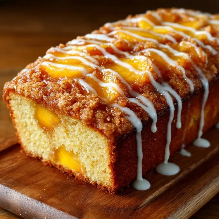 Peach Cobbler Pound Cake