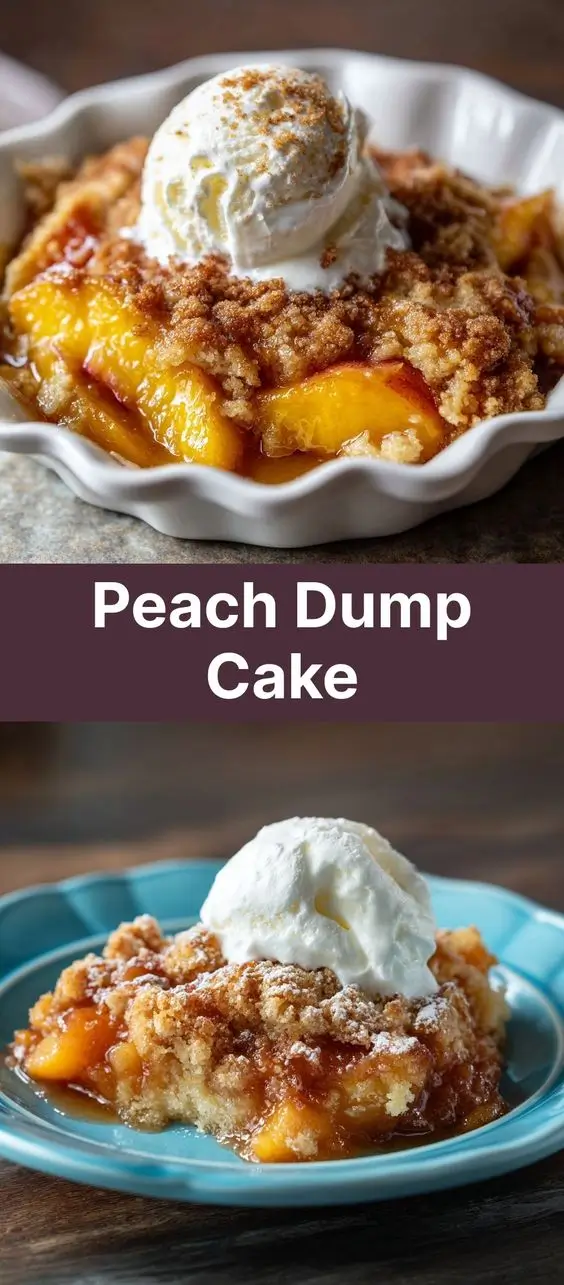 Peach Dump Cake