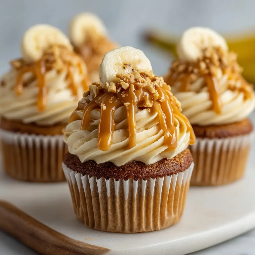 Peanut Butter Banana Cupcakes