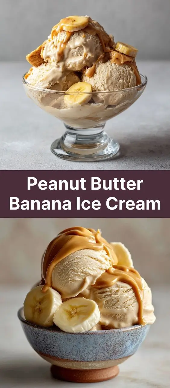 Peanut Butter Banana Ice Cream