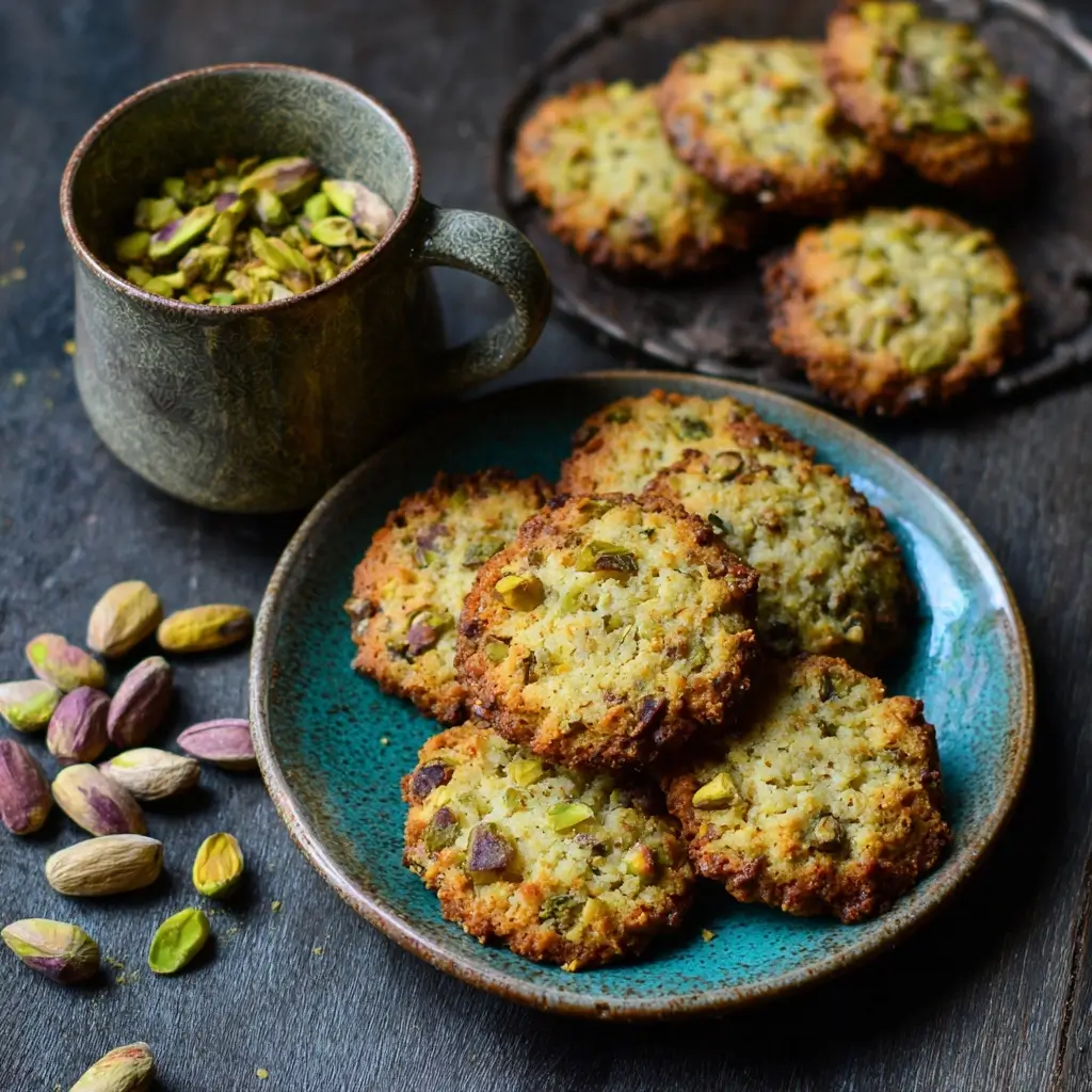 Pistachio Cardamom Cookies
