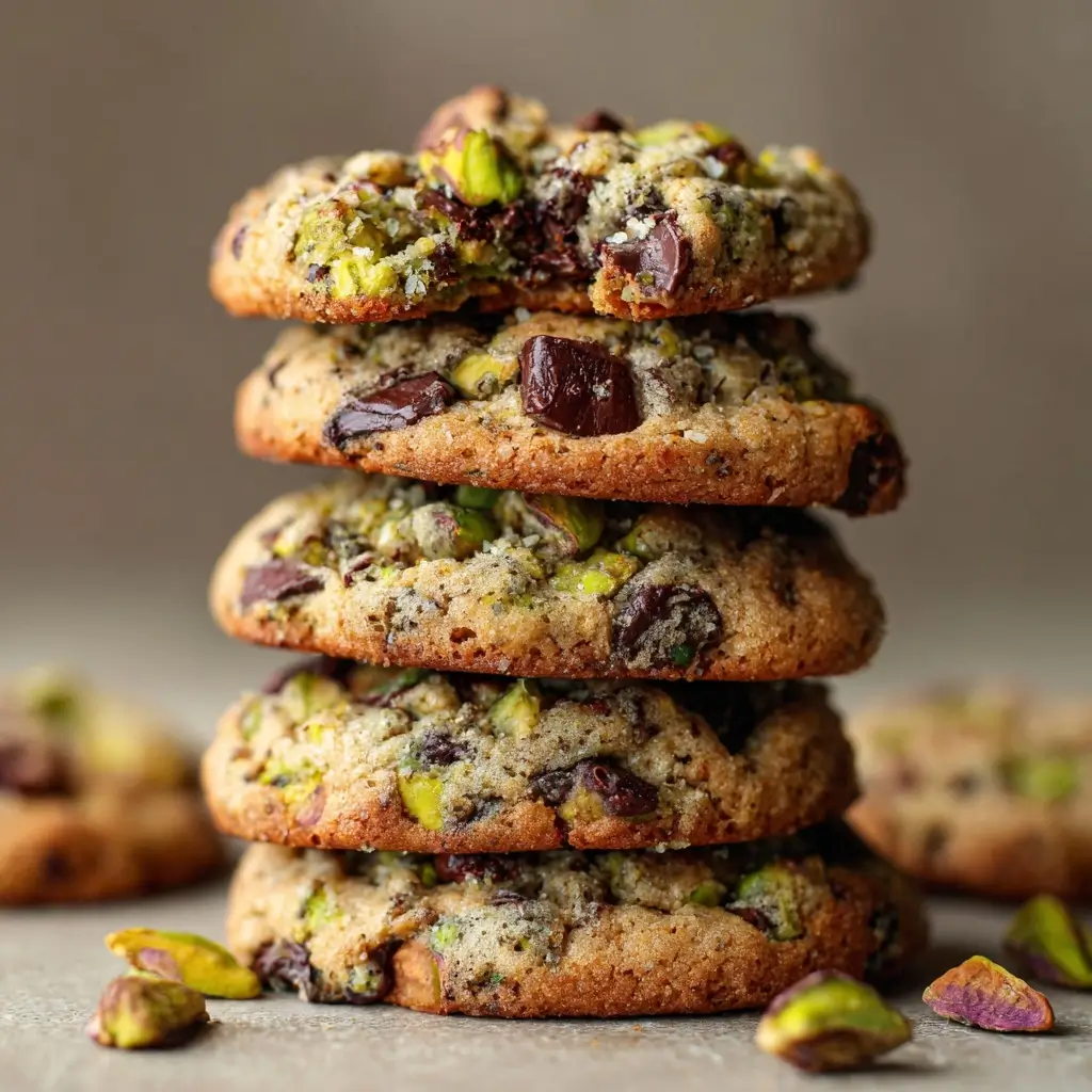 Pistachio Chocolate Chunk Cookies