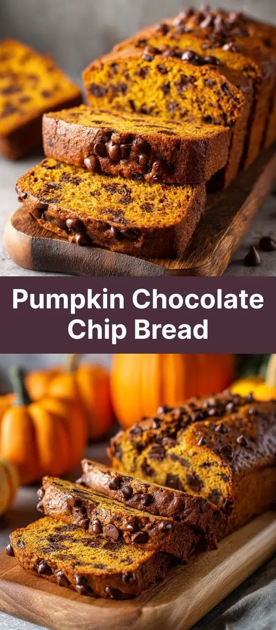 Pumpkin Chocolate Chip Bread