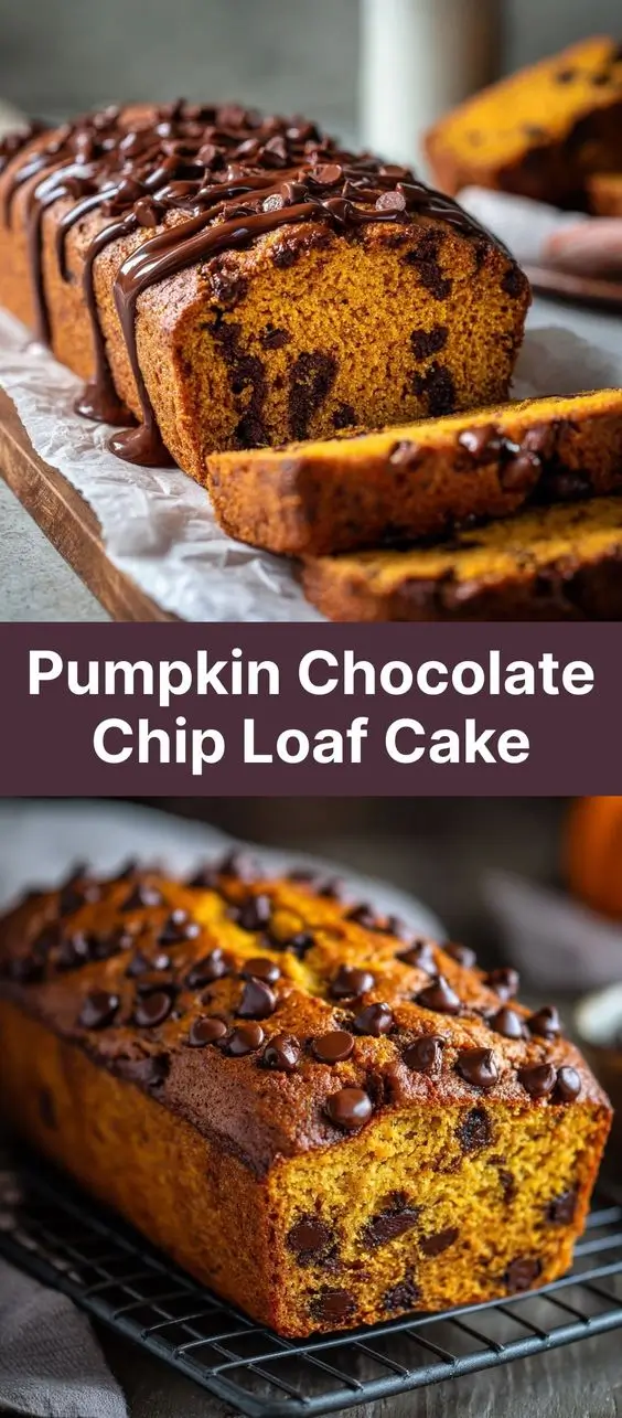 Pumpkin Chocolate Chip Loaf Cake