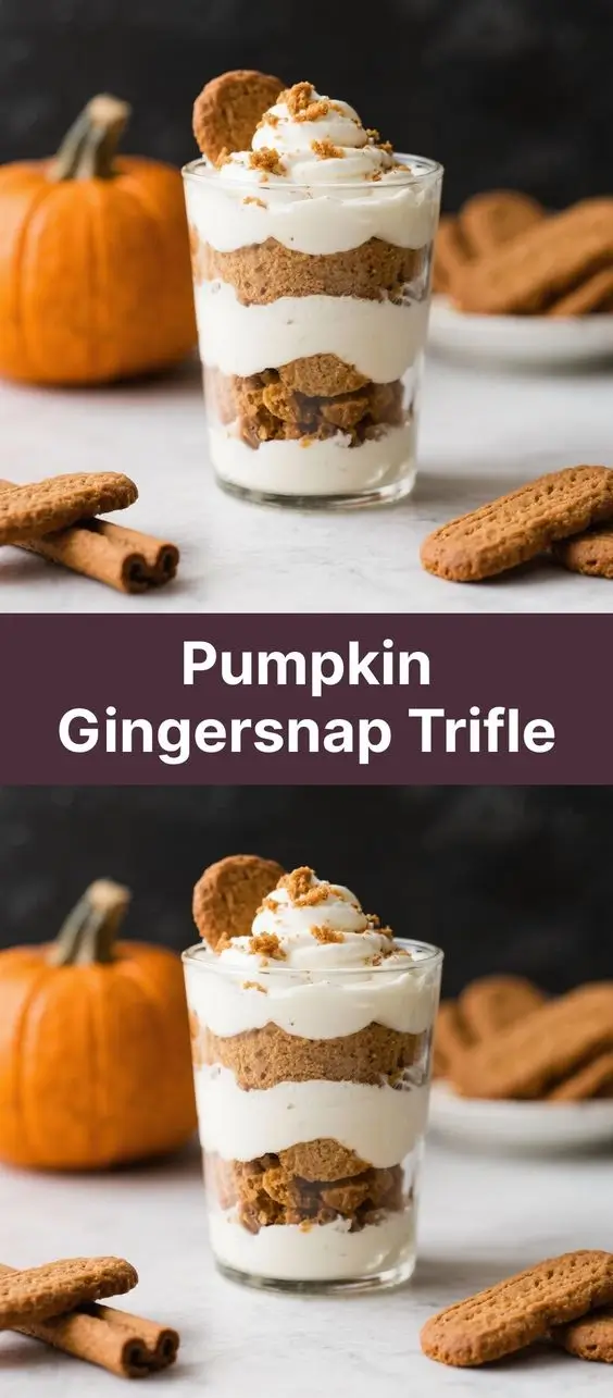 Pumpkin Gingersnap Trifle