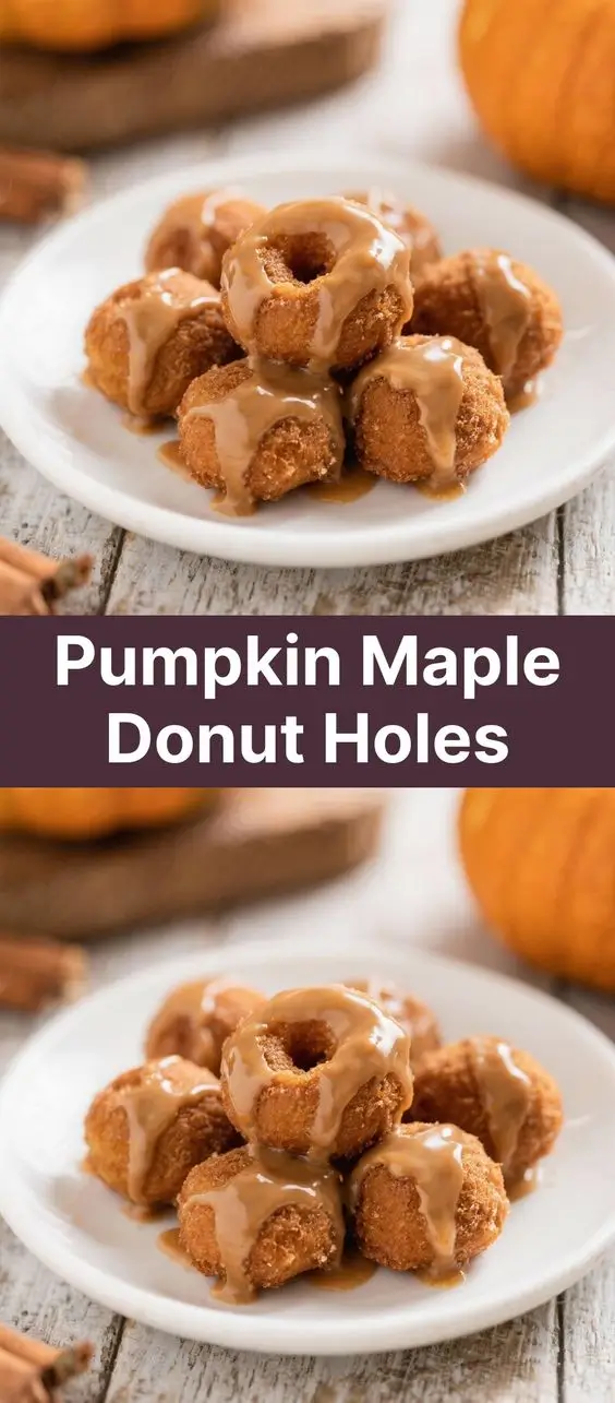 Pumpkin Maple Donut Holes
