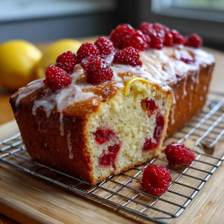 Raspberry Lemon Loaf Cake