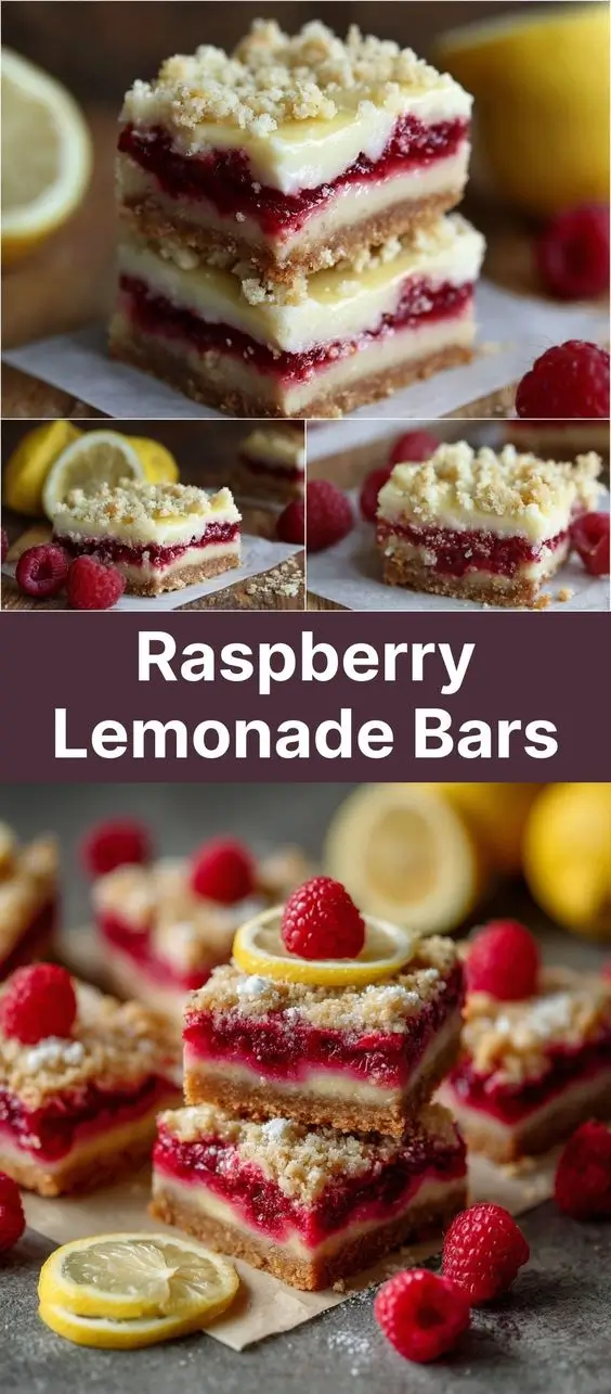 Raspberry Lemonade Bars