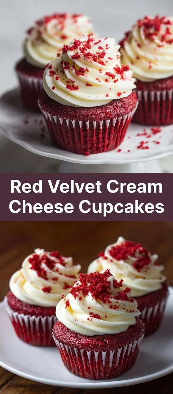 Red Velvet Cream Cheese Cupcakes