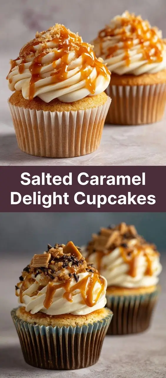 Salted Caramel Delight Cupcakes