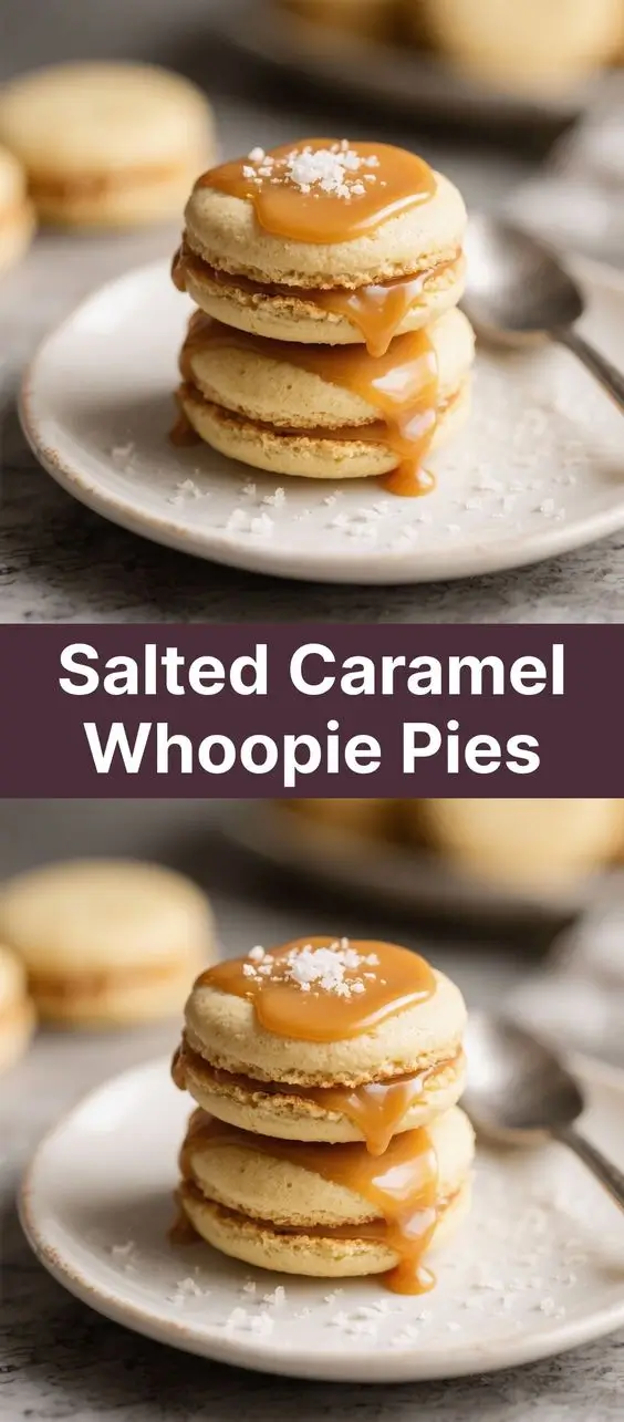 Salted Caramel Whoopie Pies