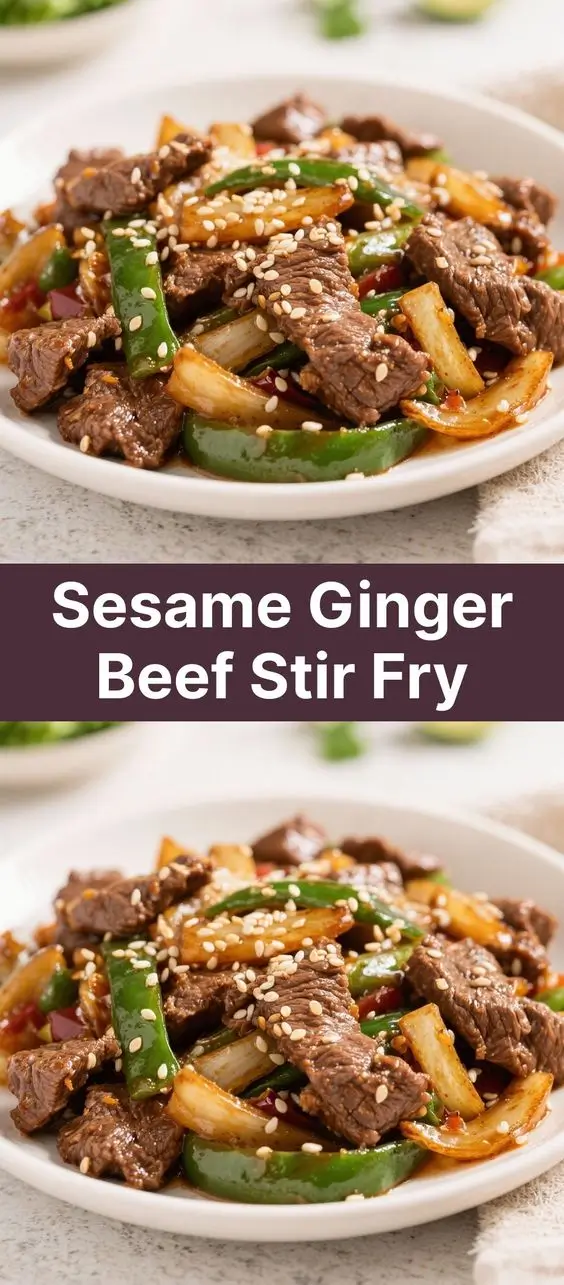 Sesame Ginger Beef Stir Fry