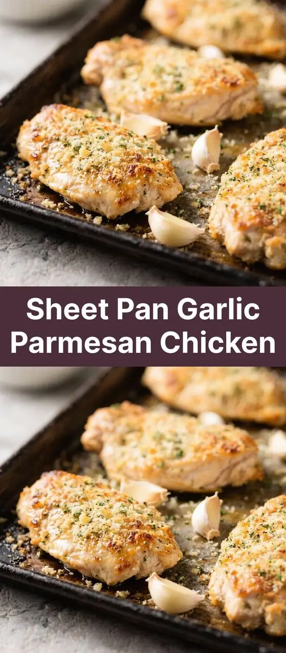 Sheet Pan Garlic Parmesan Chicken
