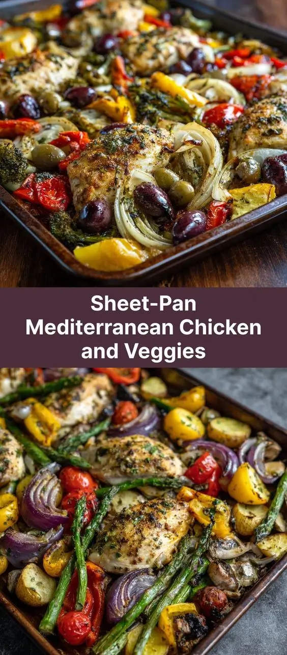 Sheet-Pan Mediterranean Chicken and Veggies