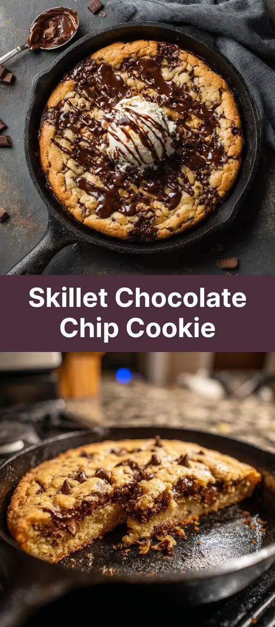 Skillet Chocolate Chip Cookie